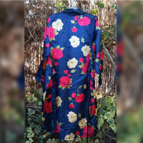 🌺🌻🌹Floral Négligé Robe with Tie Up - Picture 5 of 12